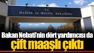Bakan Nebati’nin dört yardımcısı da çift maaşlı çıktı