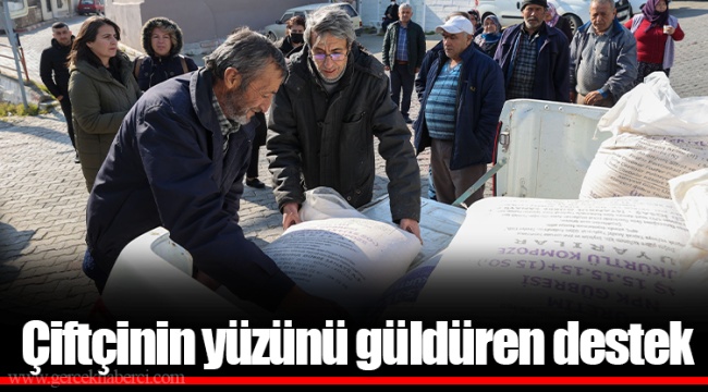 Çiftçinin yüzünü güldüren destek