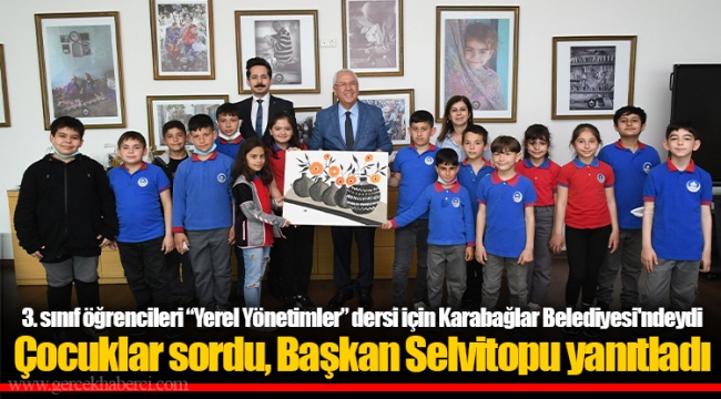 Çocuklar sordu, Başkan Selvitopu yanıtladı