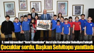 Çocuklar sordu, Başkan Selvitopu yanıtladı