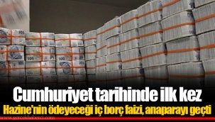 Cumhuriyet tarihinde ilk kez Hazine'nin ödeyeceği iç borç faizi, anaparayı geçti