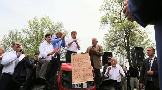 Davutoğlu'ndan çiftçilere: Gelecek Partisi iktidarında tarım birinci önceliğimiz olacak