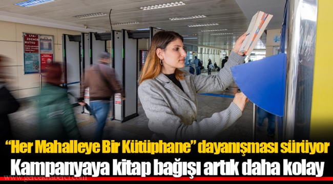 “Her Mahalleye Bir Kütüphane” dayanışması sürüyor