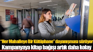 “Her Mahalleye Bir Kütüphane” dayanışması sürüyor