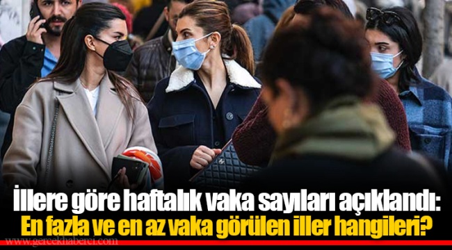 İllere göre haftalık vaka sayıları açıklandı: En fazla ve en az vaka görülen iller hangileri?