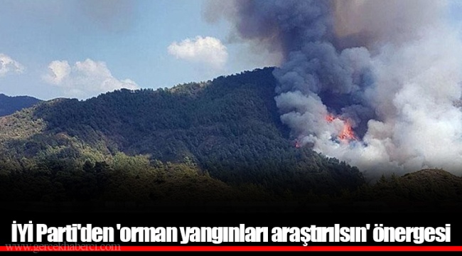 İYİ Parti'den 'orman yangınları araştırılsın' önergesi