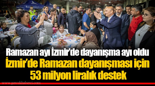 İzmir’de Ramazan dayanışması için 53 milyon liralık destek