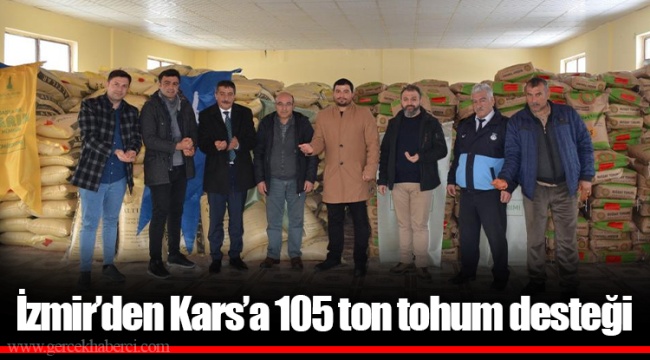 İzmir’den Kars’a 105 ton tohum desteği