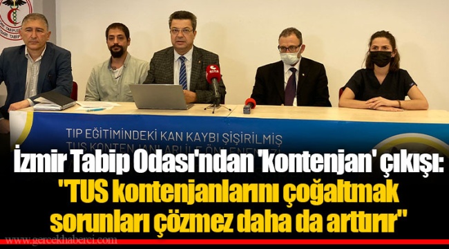 İzmir Tabip Odası’ndan ‘kontenjan’ çıkışı: “TUS kontenjanları çoğaltmak sorunları çözmez daha da arttırır”