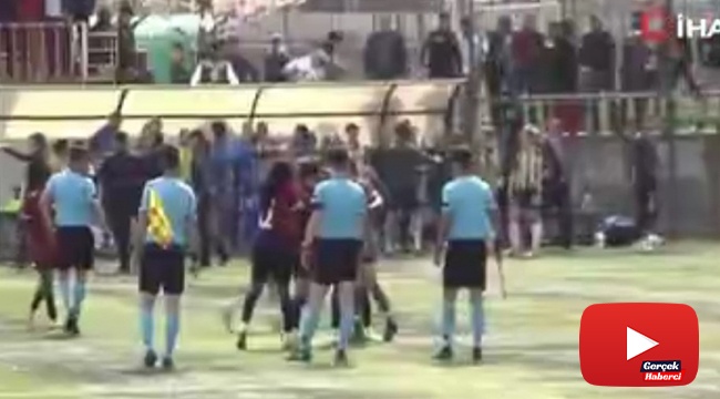 Kadın futbol maçında gerginlik
