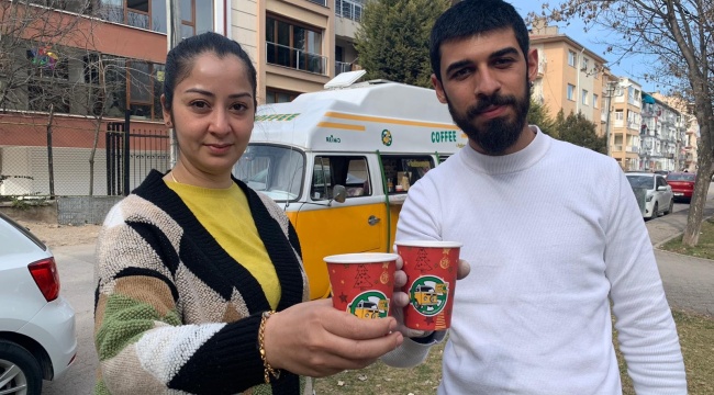 Kahve satarak Türkiye’yi geziyorlar