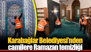 Karabağlar Belediyesi’nden camilere Ramazan temizliği