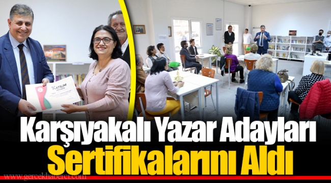 Karşıyakalı Yazar Adayları Sertifikalarını Aldı