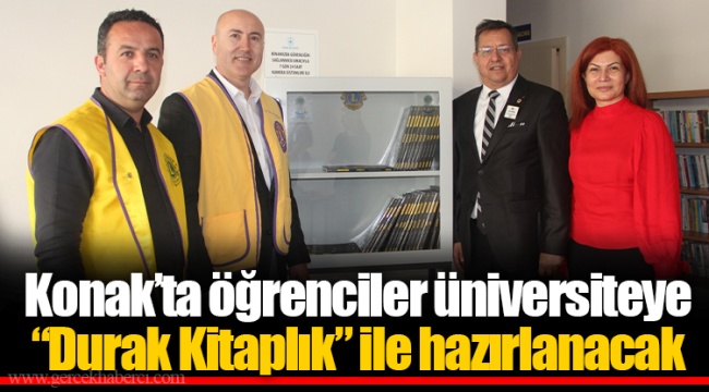 Konak’ta öğrenciler üniversiteye “Durak Kitaplık” ile hazırlanacak