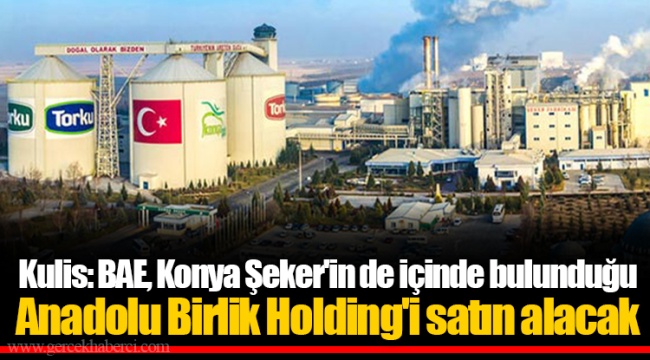 Kulis: BAE, Konya Şeker'in de içinde bulunduğu Anadolu Birlik Holding'i satın alacak