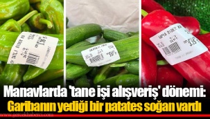 Manavlarda 'tane işi alışveriş' dönemi: Garibanın yediği bir patates soğan vardı