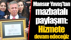 Mansur Yavaş'tan mazbatalı paylaşım: Hizmete devam edeceğiz