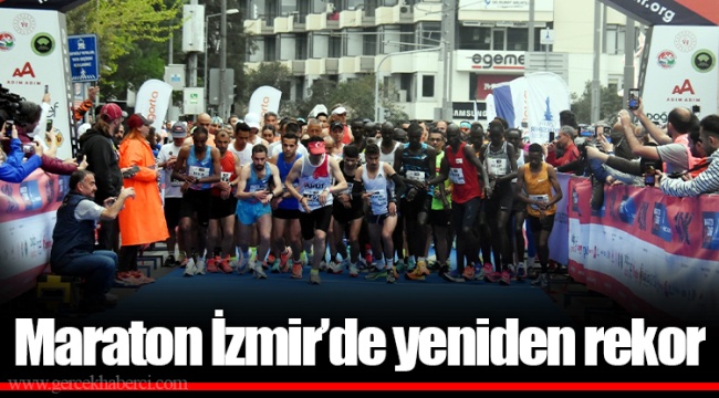 Maraton İzmir’de yeniden rekor
