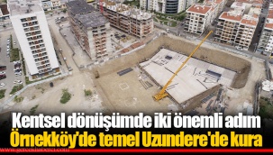 Örnekköy'de temel Uzundere'de kura
