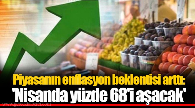 Piyasanın enflasyon beklentisi arttı: 'Nisanda yüzde 68'i aşacak'
