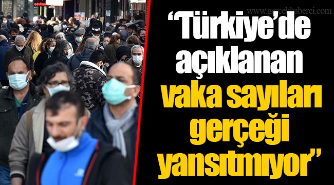 "Türkiye’de açıklanan vaka sayıları gerçeği yansıtmıyor"