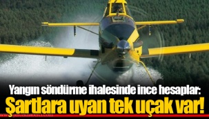 Yangın söndürme ihalesinde ince hesaplar: Şartlara uyan tek uçak var!