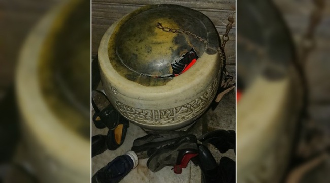 Ayasofya’dan tepki çeken bir fotoğraf daha: 'Su haznesi ayakkabılık oldu' iddiası