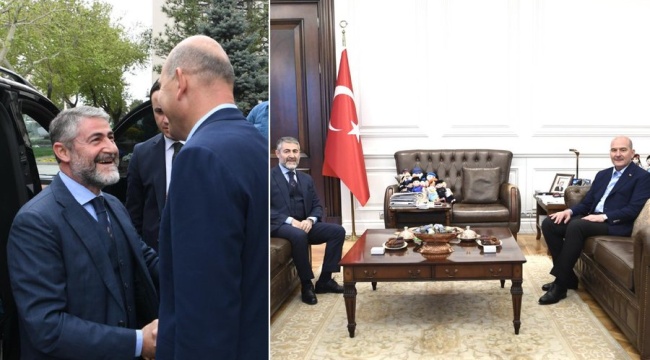 Bakan Nebati'den Bakan Soylu'ya ziyaret: Seninleyiz!