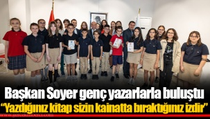 Başkan Soyer genç yazarlarla buluştu