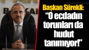 Başkan Sürekli: “O ecdadın torunları da hudut tanımıyor!”
