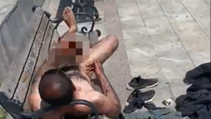 Bebek Sahili'nde çıplak şekilde uzanan kişi de gözaltına alındı