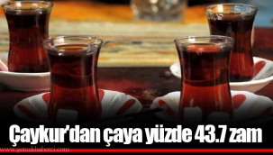 Çaykur'dan çaya yüzde 43.7 zam