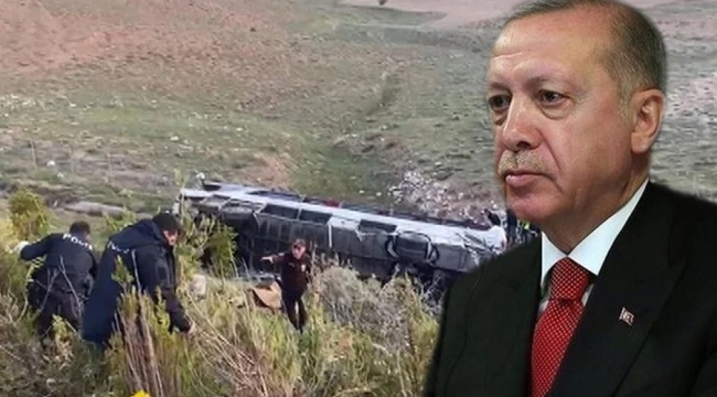 Cumhurbaşkanı Erdoğan'dan Niğde'deki kaza için taziye mesajı
