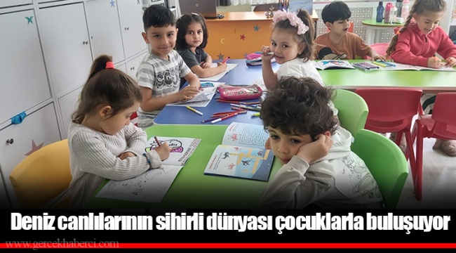 Deniz canlılarının sihirli dünyası çocuklarla buluşuyor