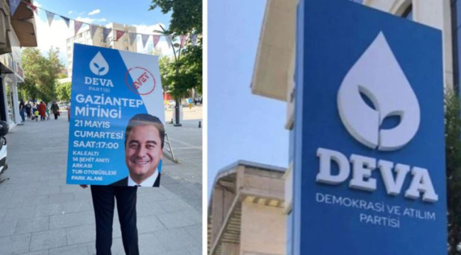 DEVA Partisi'ne mitingden sonra 'afiş engeli': İl Başkanı çözümü böyle buldu