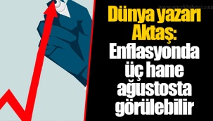 Dünya yazarı Aktaş: Enflasyonda üç hane ağustosta görülebilir