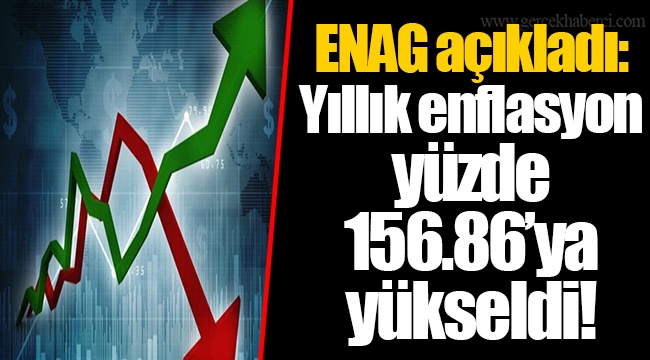 ENAG açıkladı: Yıllık enflasyon yüzde 156.86’ya yükseldi!