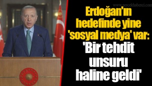 Erdoğan'ın hedefinde yine 'sosyal medya' var: 'Bir tehdit unsuru haline geldi'