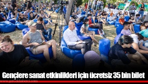 Gençlere sanat etkinlikleri için ücretsiz 35 bin bilet