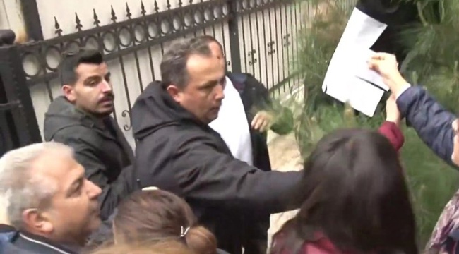 HDP Genel Merkezi önünde çelenk gerginliği