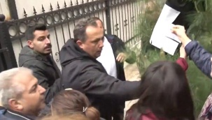 HDP Genel Merkezi önünde çelenk gerginliği