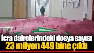 İcra dairelerindeki dosya sayısı 23 milyon 449 bine çıktı