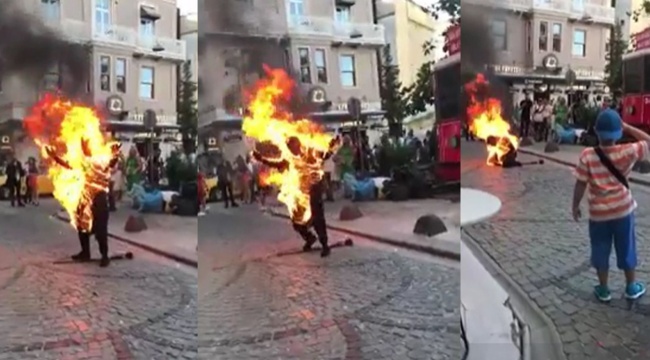 İstanbul'da korkunç olay! Bir vatandaş kendini yaktı