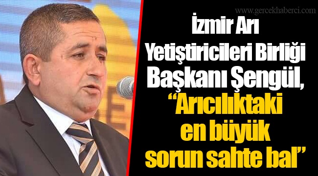 İzmir Arı Yetiştiricileri Birliği Başkanı Şengül, “Arıcılıktaki en büyük sorun sahte bal”
