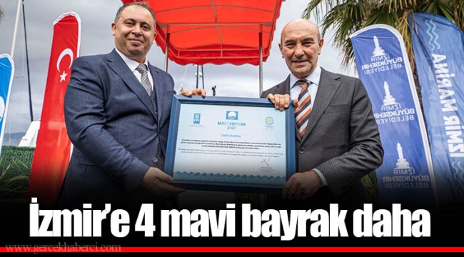 İzmir’e 4 mavi bayrak daha