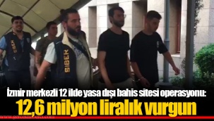 İzmir merkezli 12 ilde yasa dışı bahis sitesi operasyonu: 12,6 milyon liralık vurgun