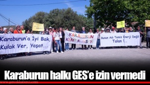 Karaburun halkı GES’e izin vermedi