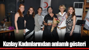 Kızılay Kadınlarından anlamlı gösteri