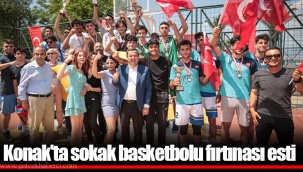 Konak'ta sokak basketbolu fırtınası esti
