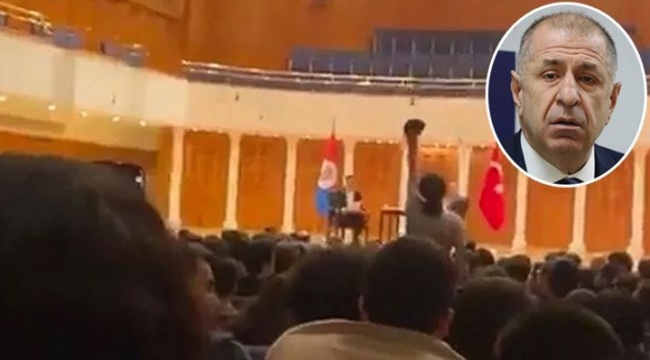 Özdağ'ı protesto eden Suriyeli öğrenci, Zafer Partili görevli tarafından darp edilmiş